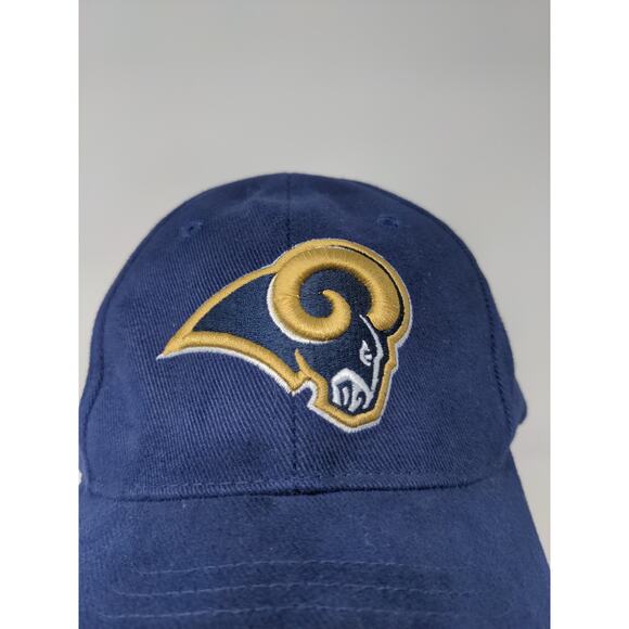 Reebok NFL Long Angeles Rams Strapback Hat OSFA Blue Embroidered Logo SEE DESC - Picture 4 of 12